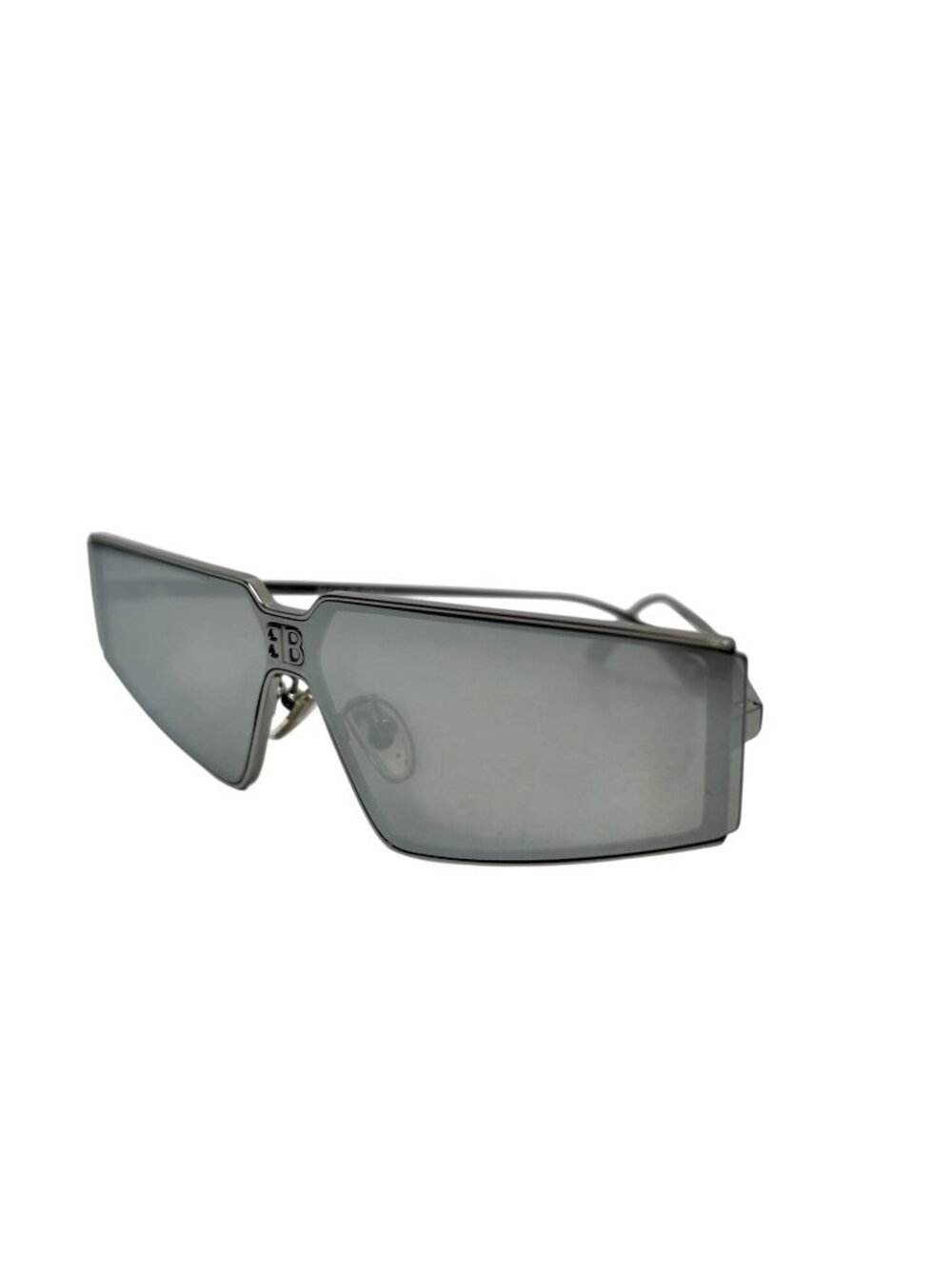 BALENCIAGA Silver Shield 2.0 Metal Frame Sunglasses BB0192S